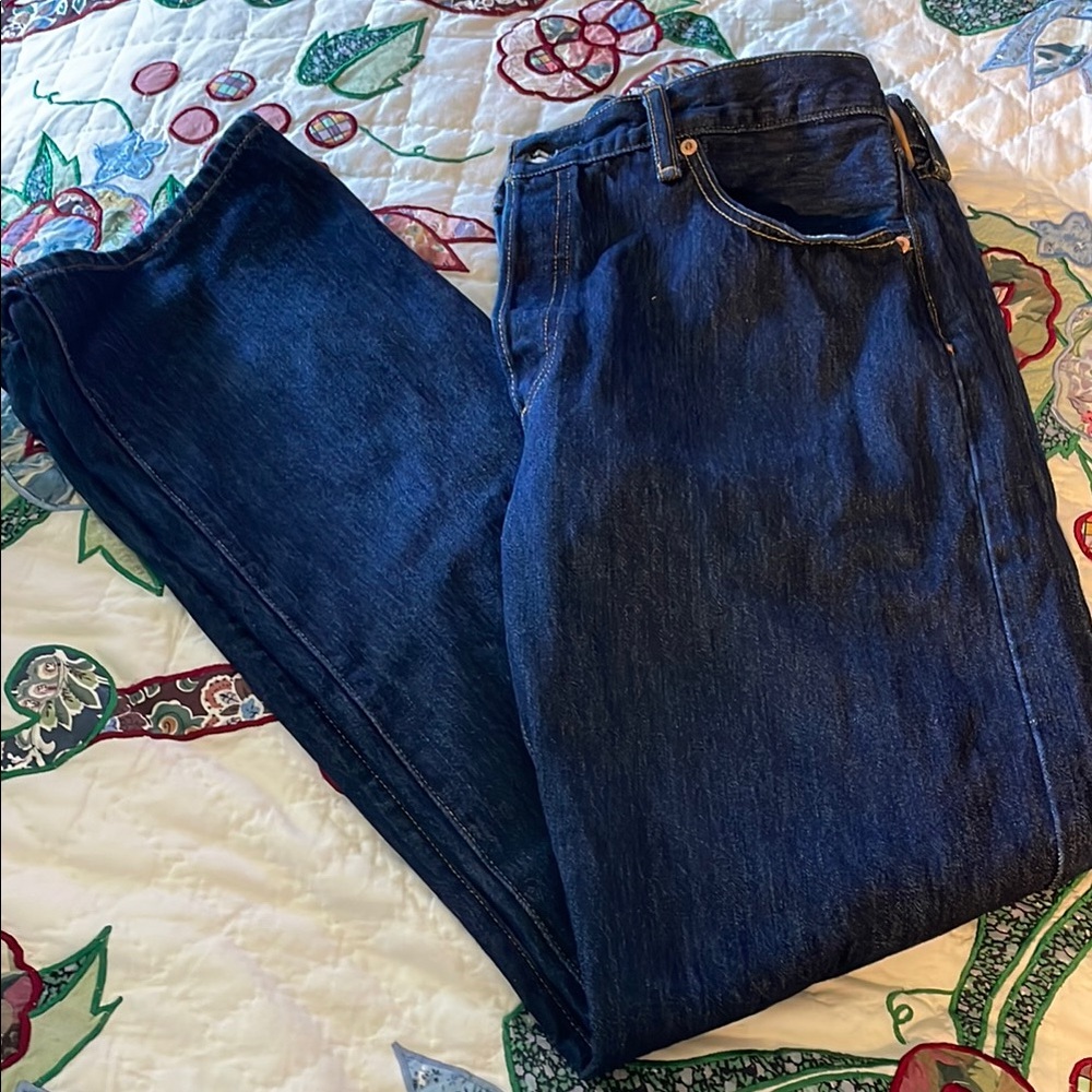 Levi's Blue Straight Jeans Classic Denim New Washed But Never Worn W36 L34
